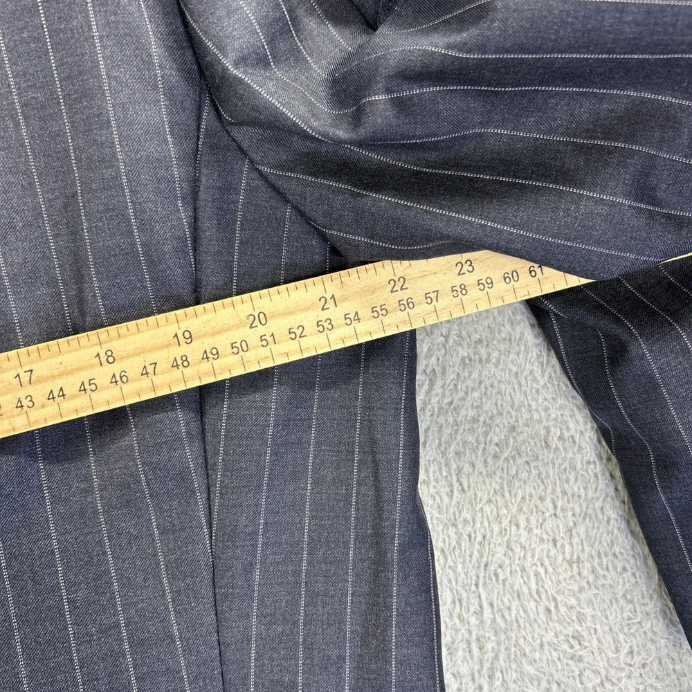 Loro Piana Hickey Freeman Blazer Mens 43 Long Navy Pinstripe Tasmanian 130s Coat
